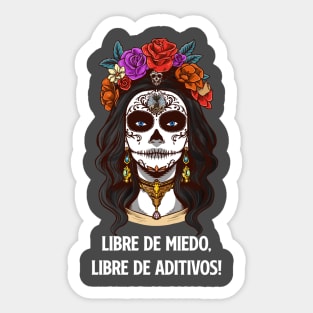 La Patrona Negra (White lettering) Sticker